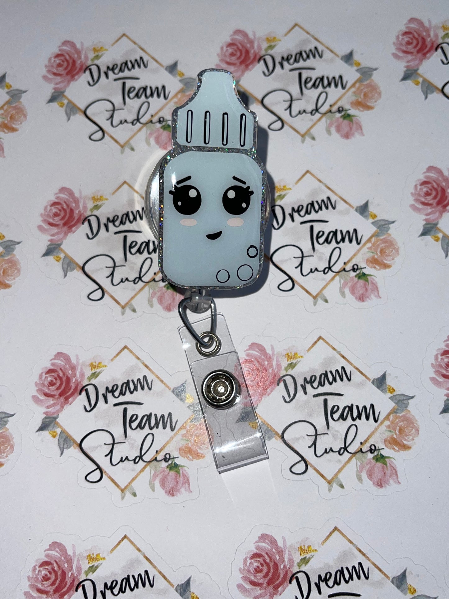 Eye Drop Bottle Badge Reel