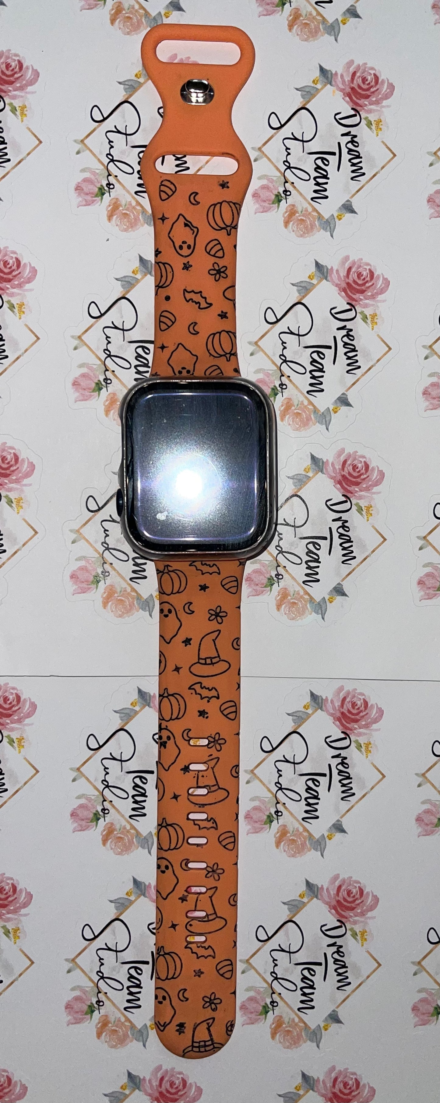 Halloween Themed Engraved Watch Band