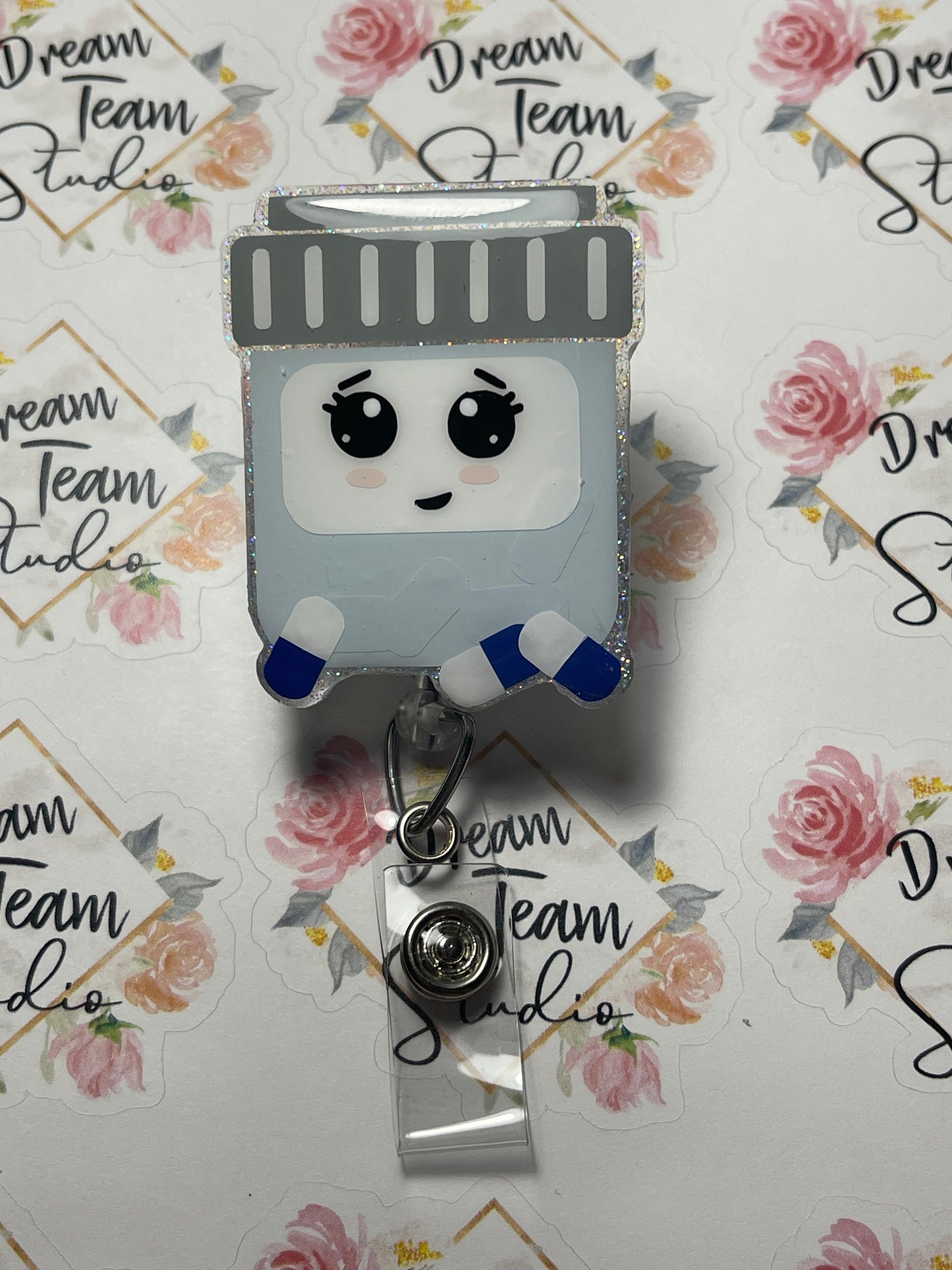Square Pill Bottle