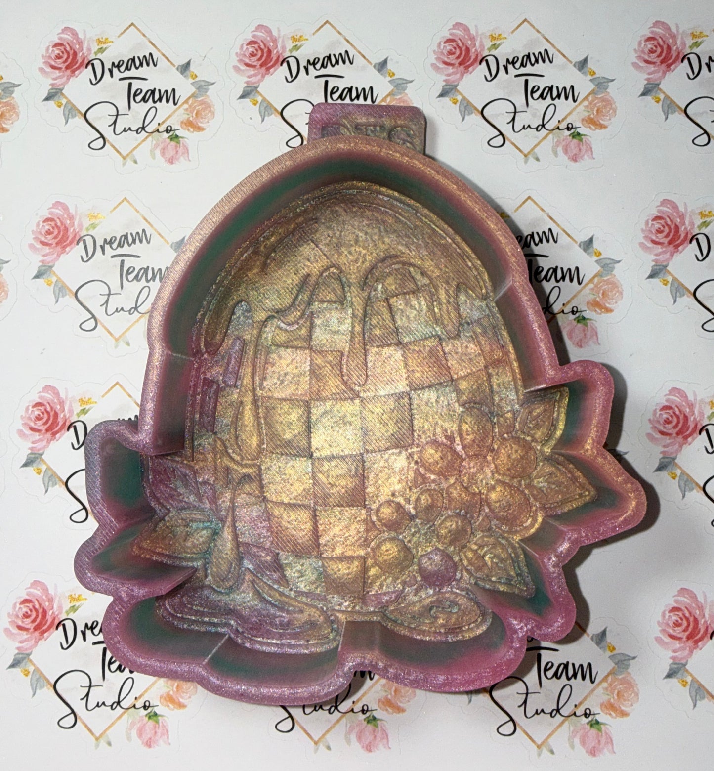 Checkered Egg & Flower Mold