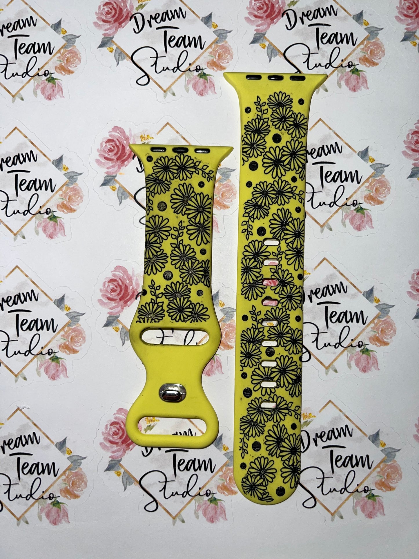 Daisy Engraved Watch Band