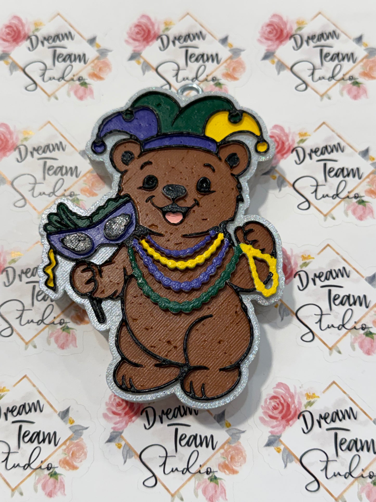 Mardi Gras Teddy Freshie