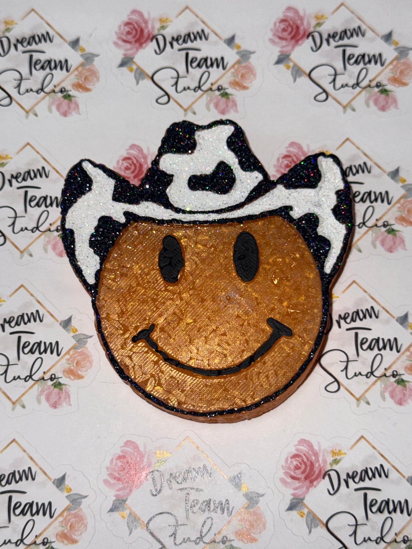 Cowboy Hat Smiley Freshie