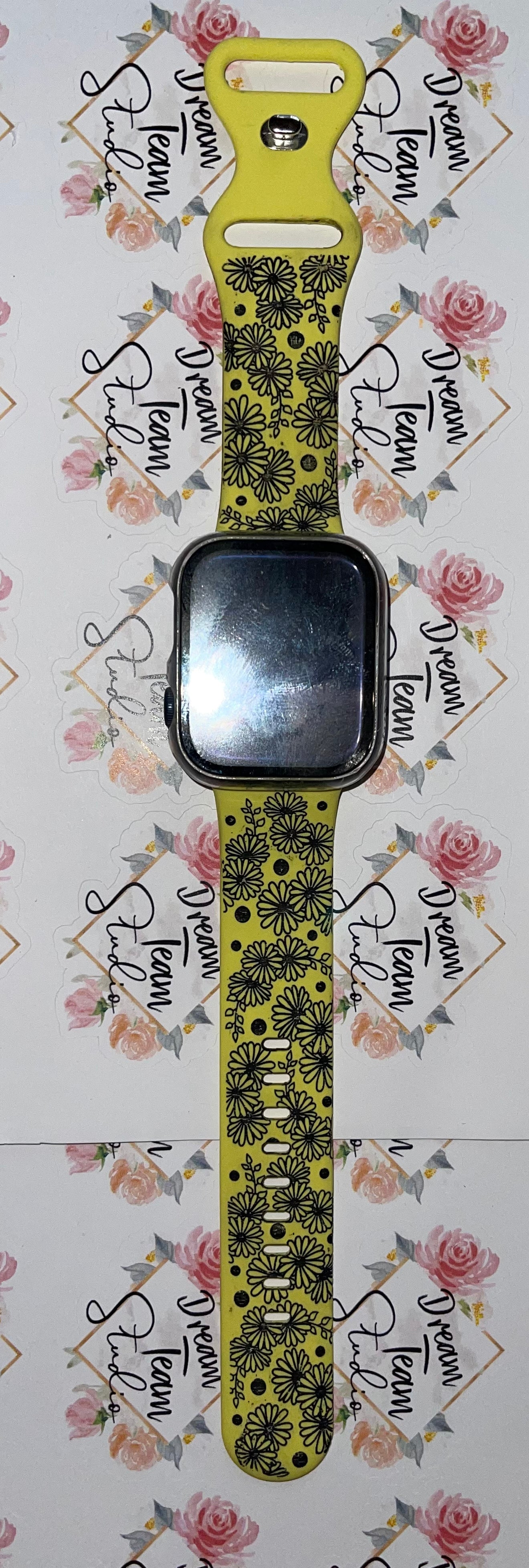 Daisy Engraved Watch Band