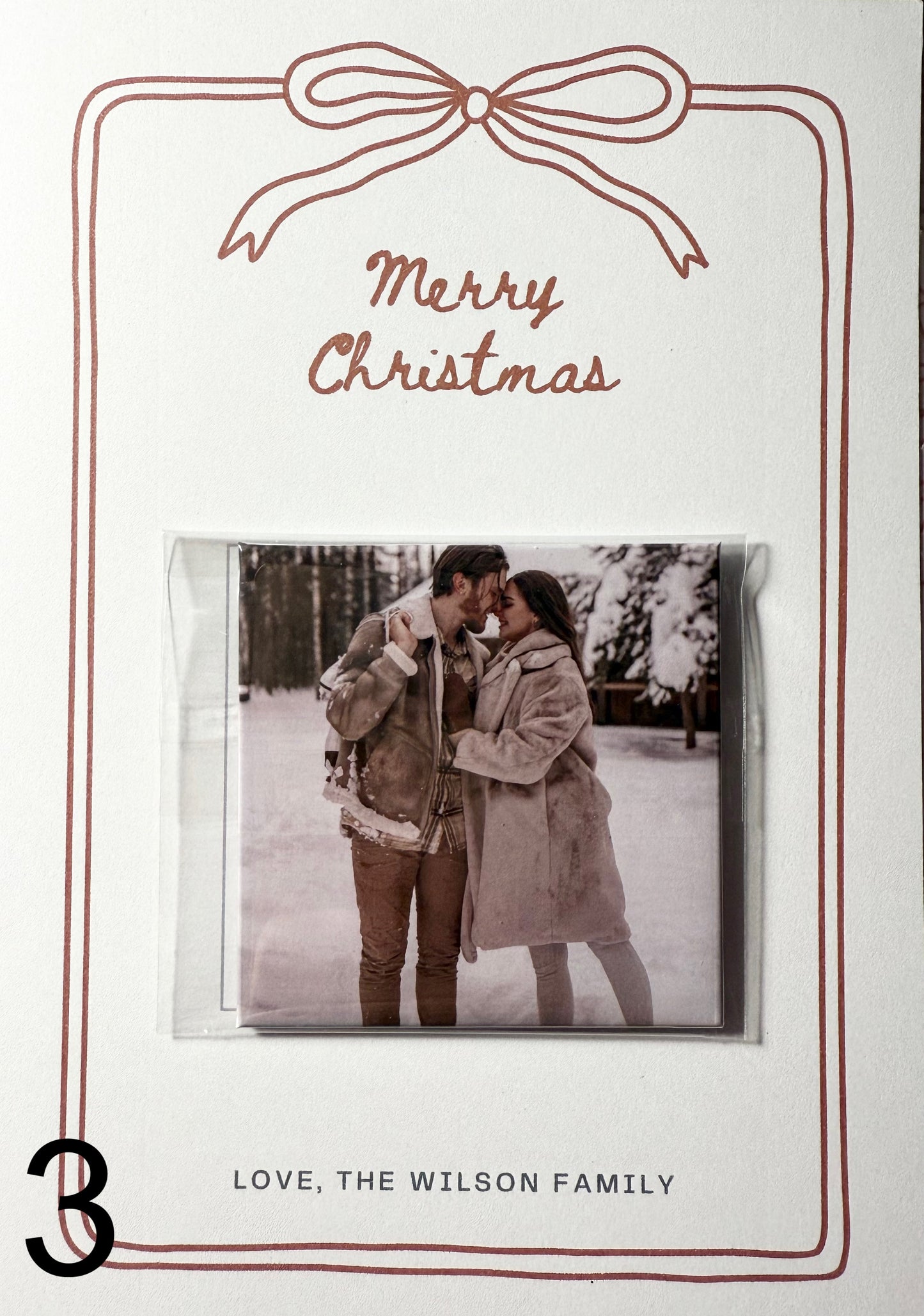 Christmas Card Photo Magnets