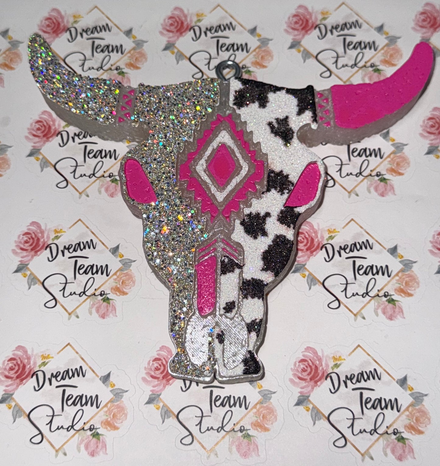 Aztec Bull Skull Freshie