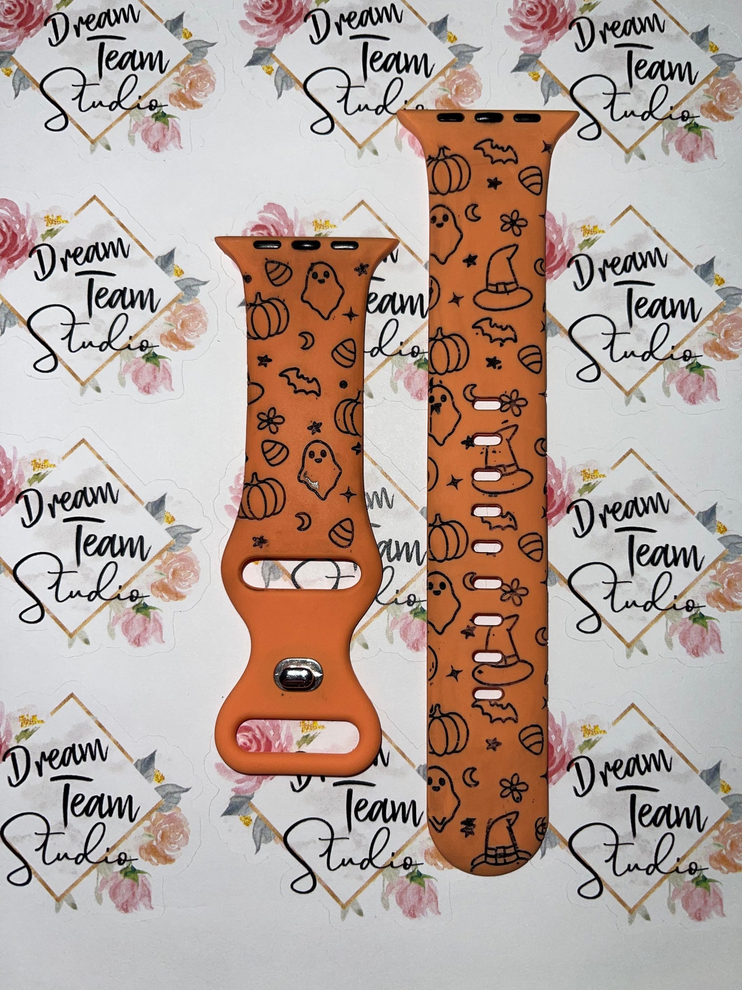Halloween Themed Engraved Watch Band
