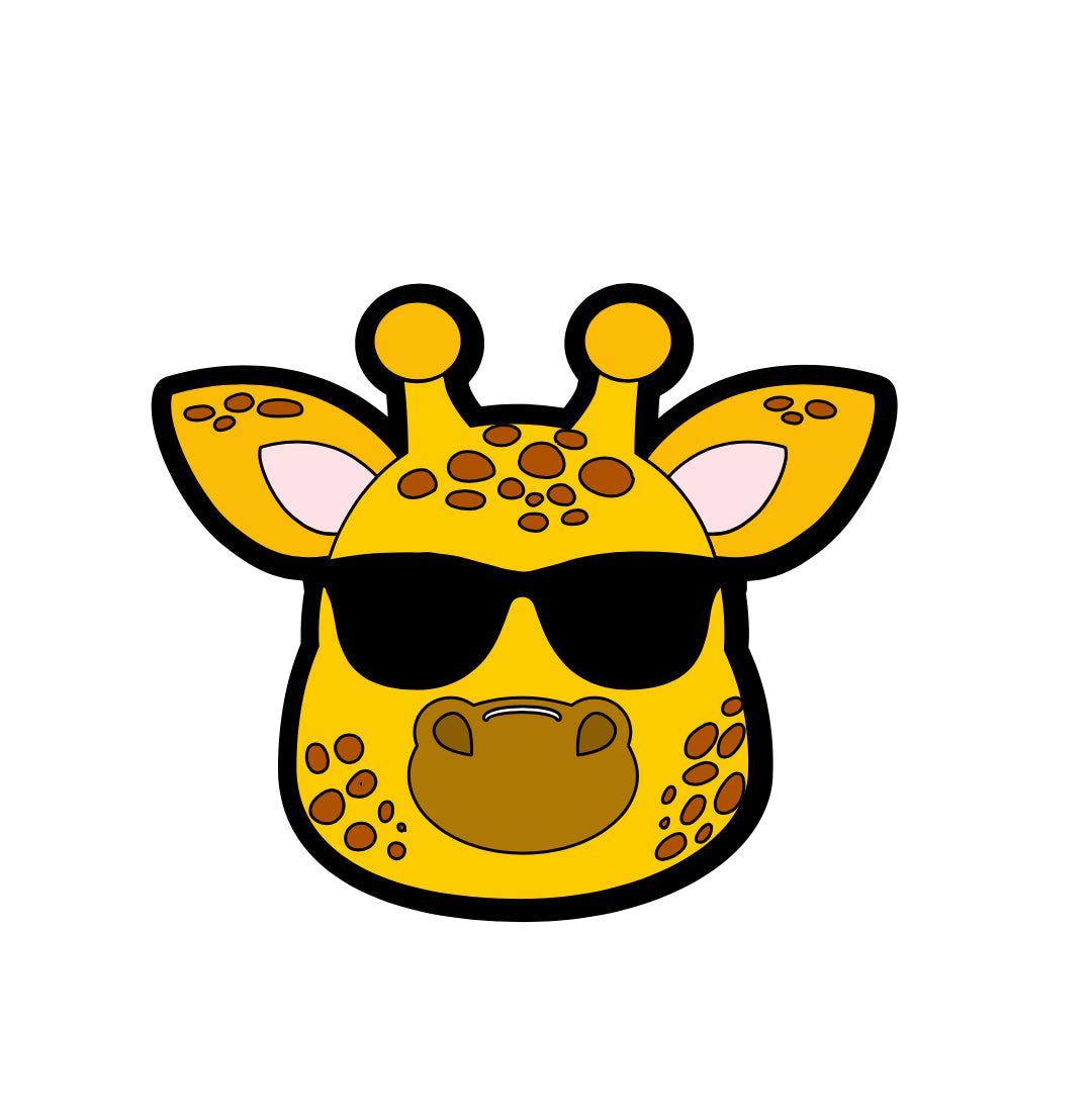 Giraffe with Glasses