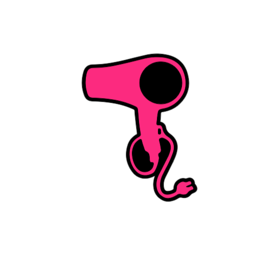 Hair Dryer Badge Reel