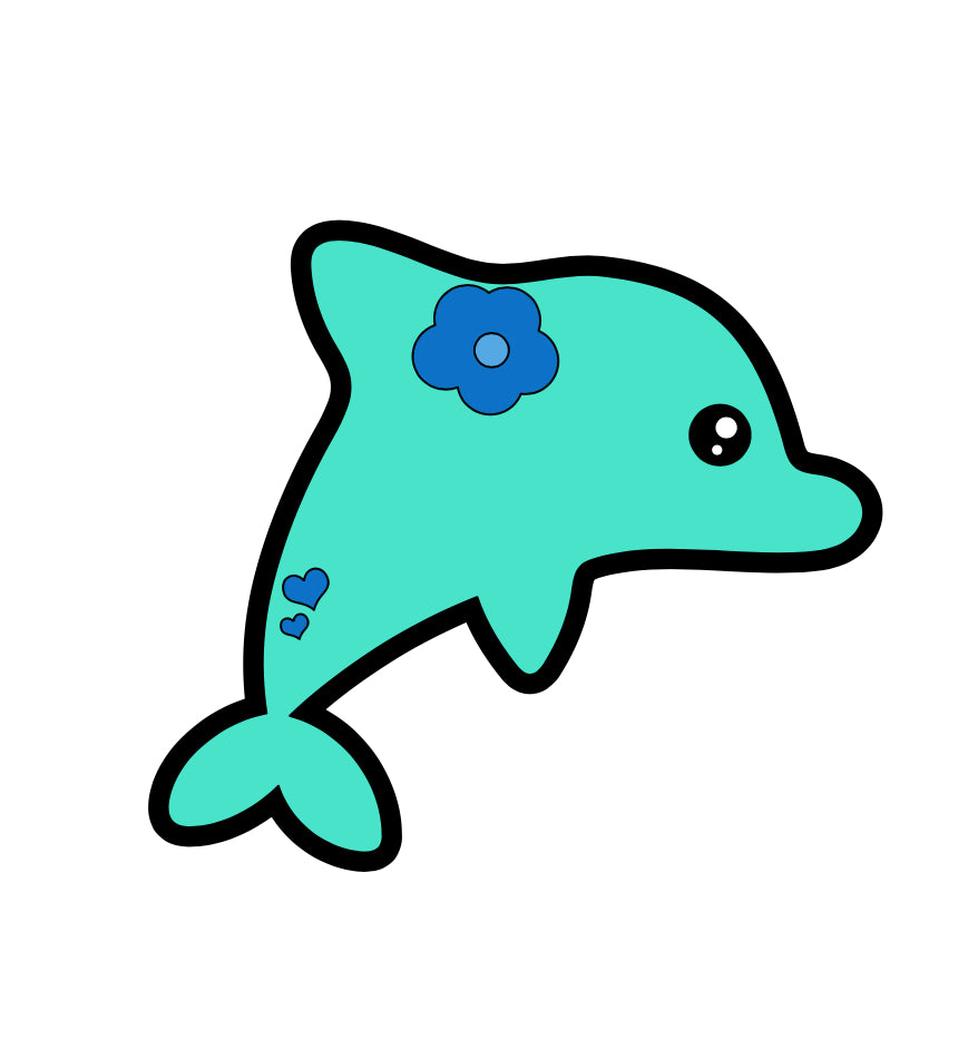Dolphin Baby Badge Reel