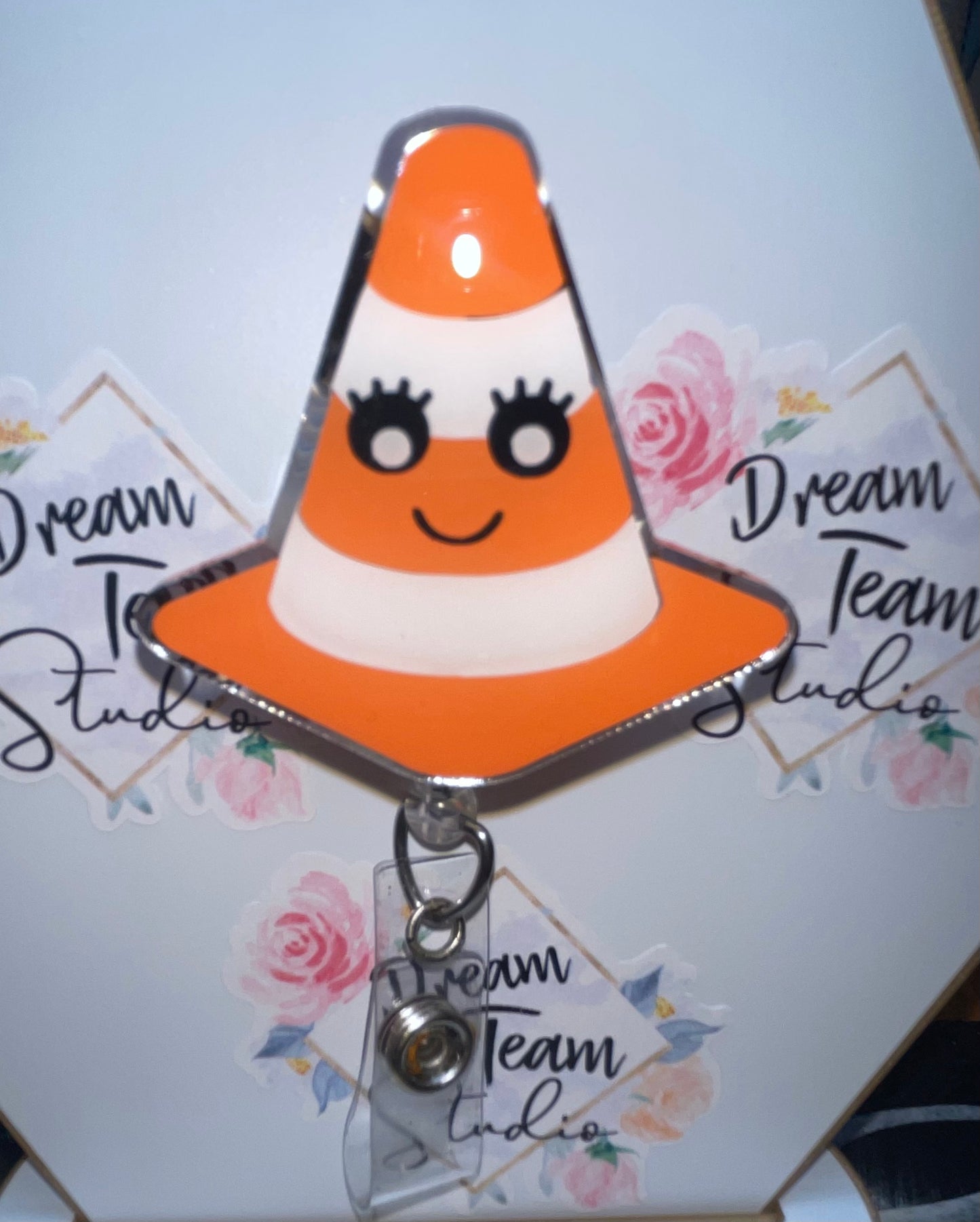 Traffic Cone Badge Reel