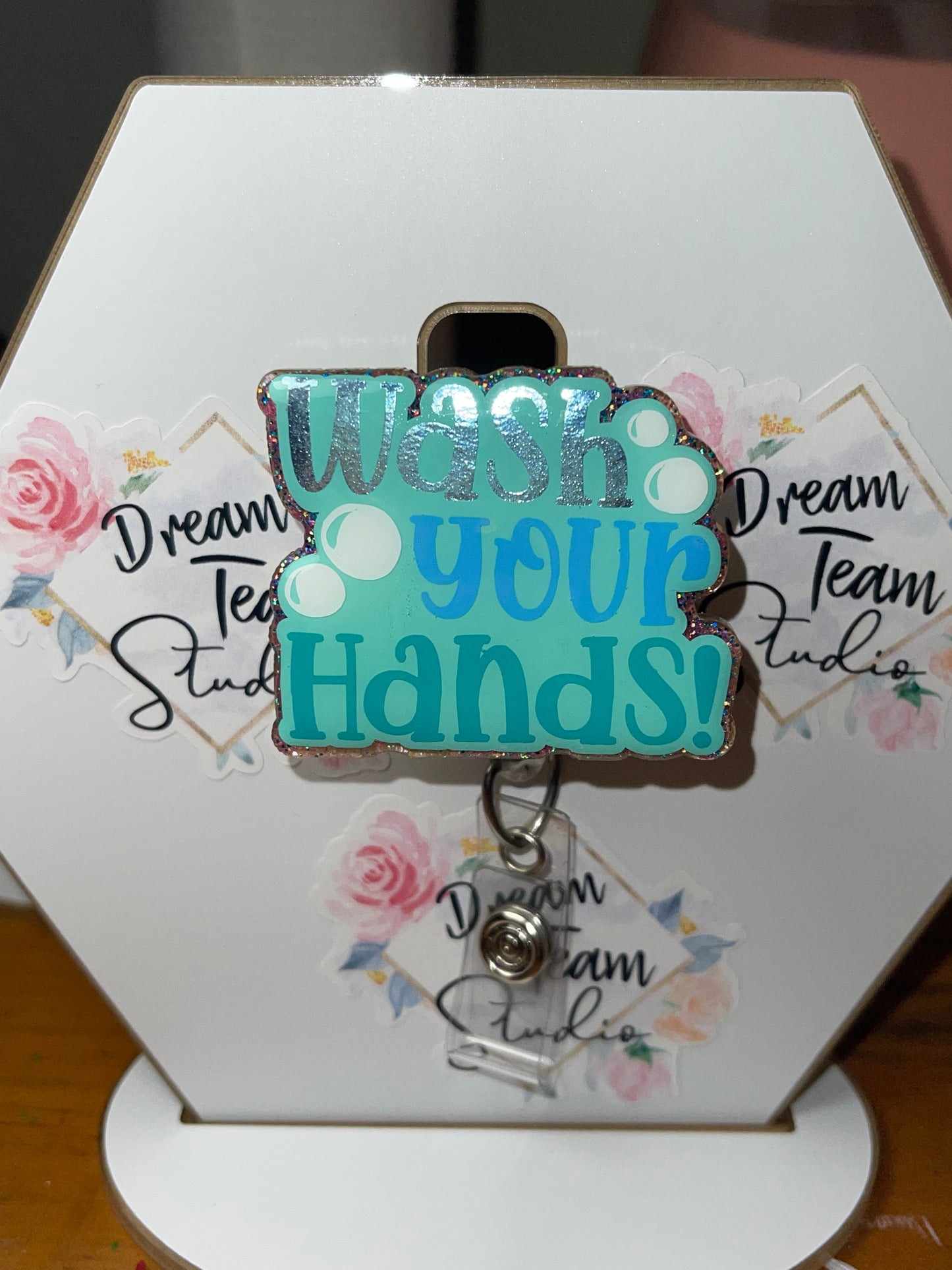 Wash Your Hands Badge Reel