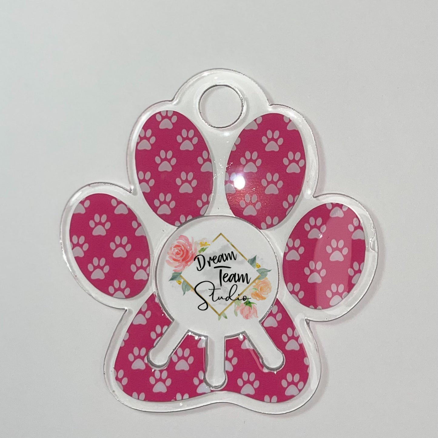 Paw Print Poop Bag Holder