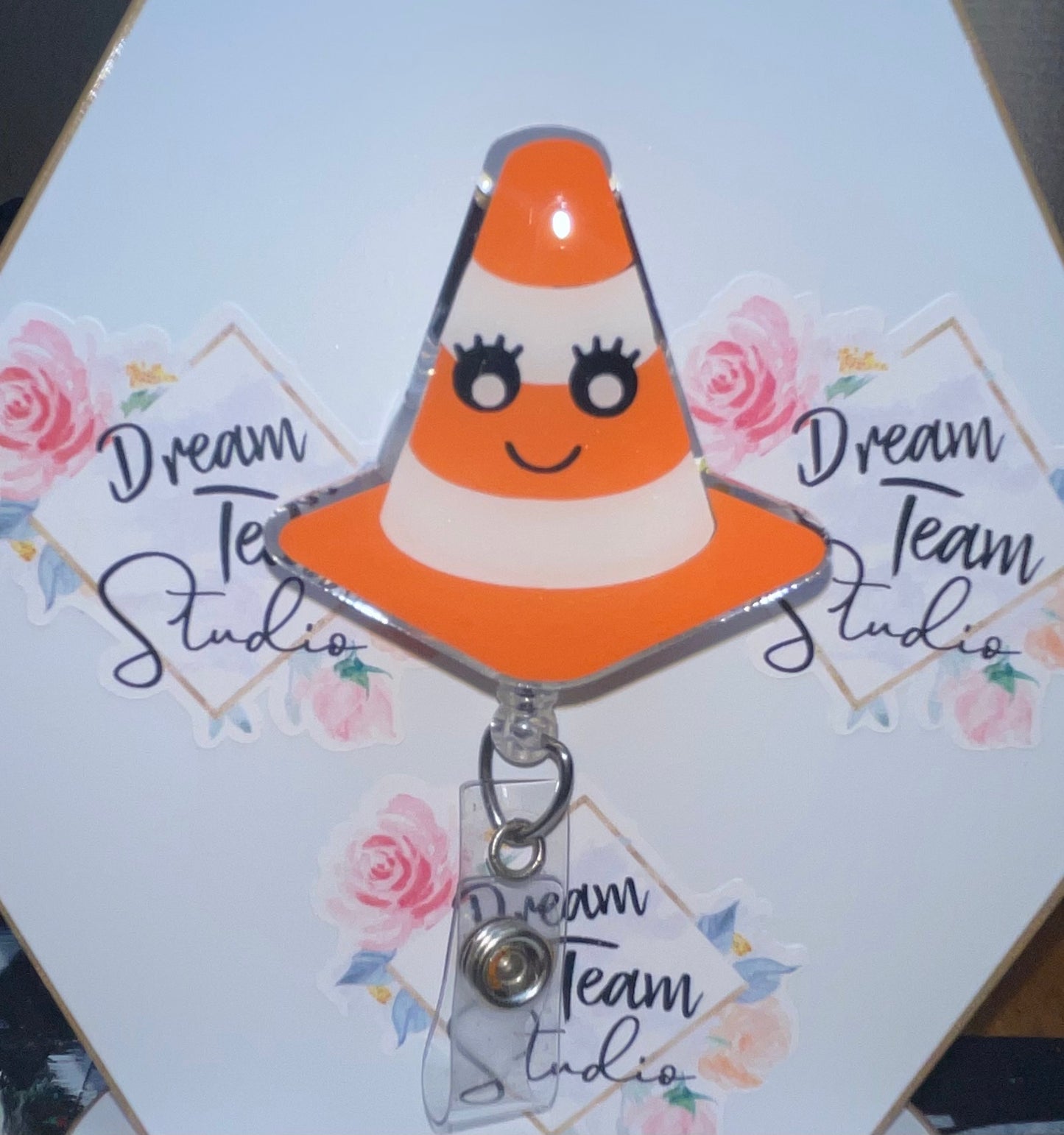 Traffic Cone Badge Reel