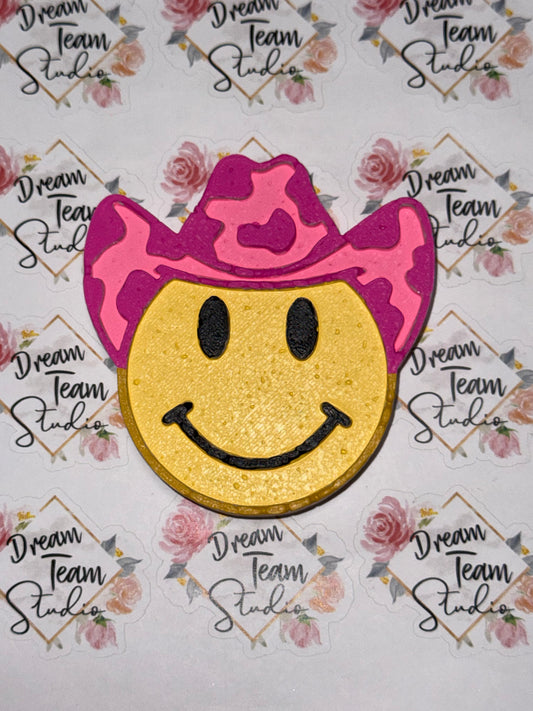 Cowboy Hat Smiley Freshie