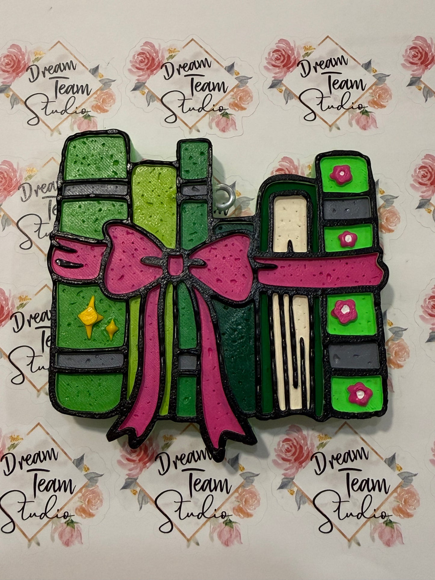 Stacked Books With Bow Freshie