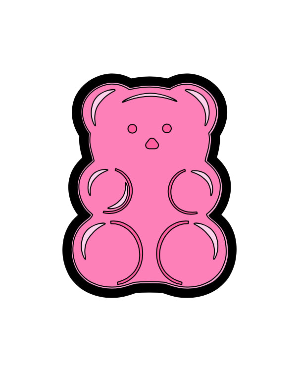 Chubby Gummy Bear Badge Reel