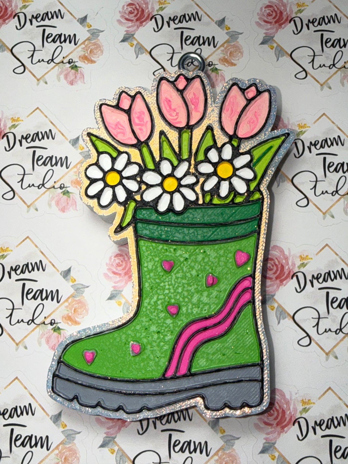 Floral Rainboot Freshie