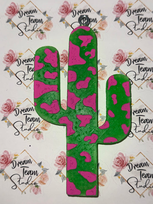 Cow Print Cactus Freshie
