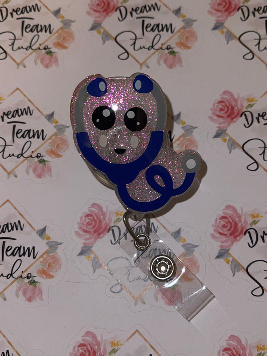 Stethoscope Baby Badge Reel