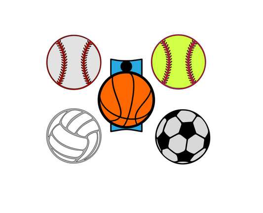 Sports Ball Tumbler Tag