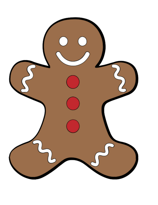 Gingerbread Cookie Badge Reel