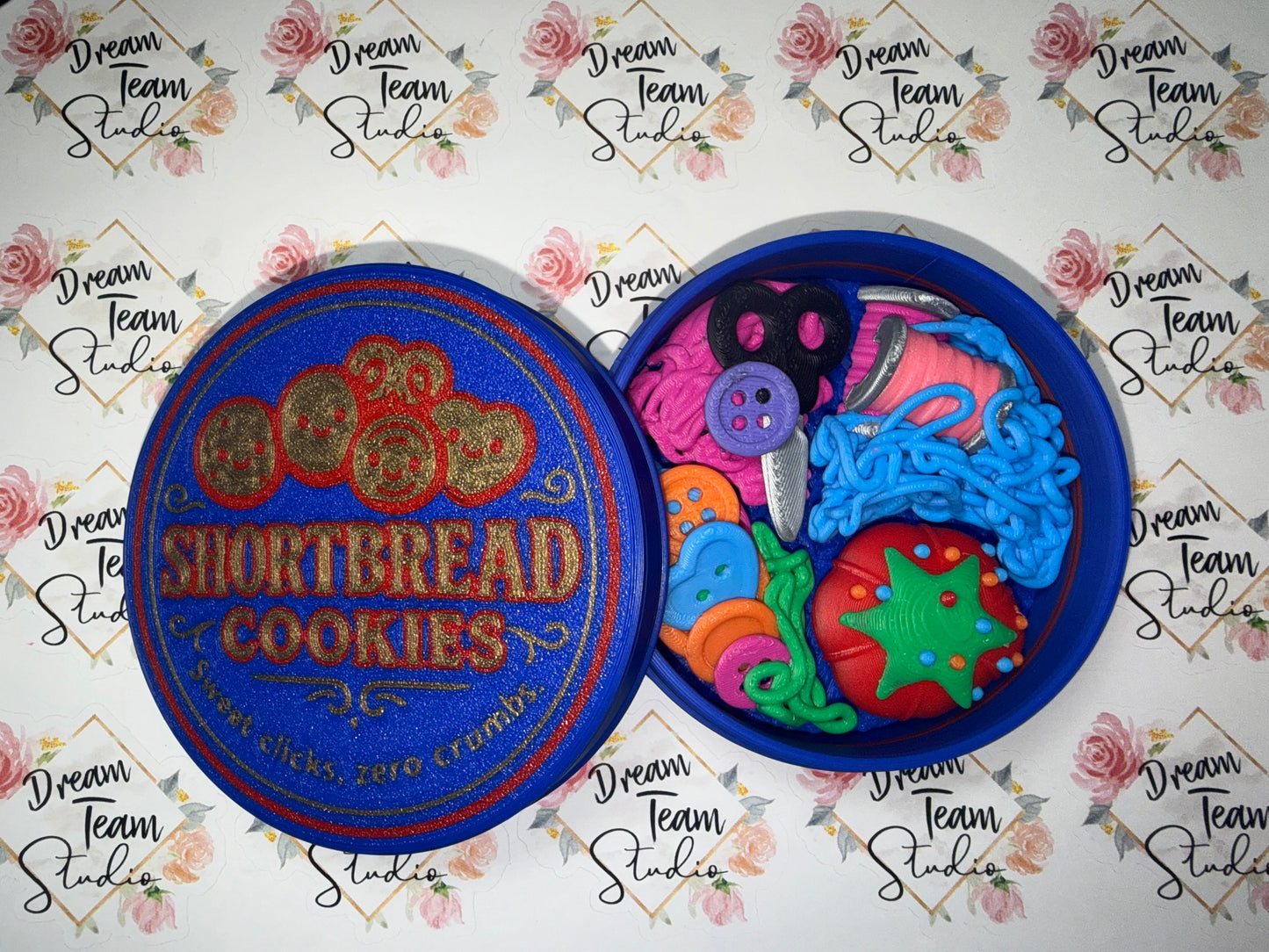 Shortbread Cookie Tin Clicker (SEWING EDITION)