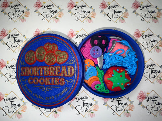 Shortbread Cookie Tin Clicker (SEWING EDITION)