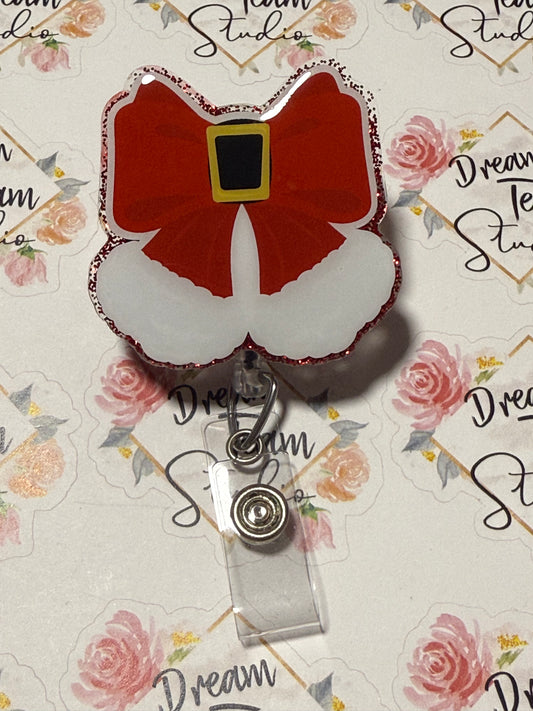Santa Fluffy Bow