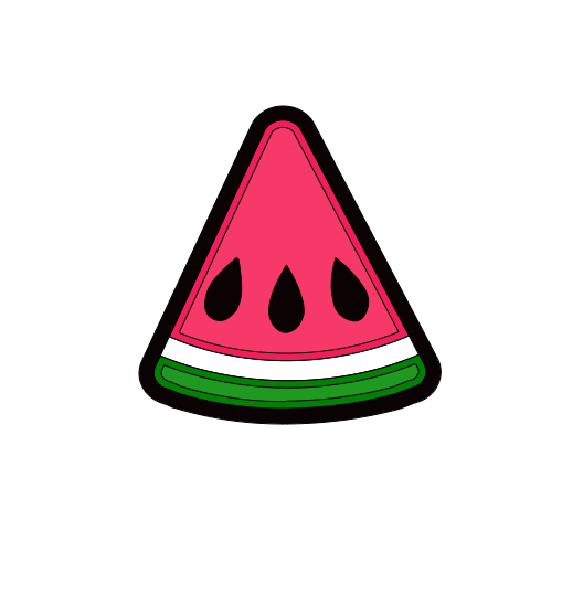 Watermelon Wedge Badge Reel