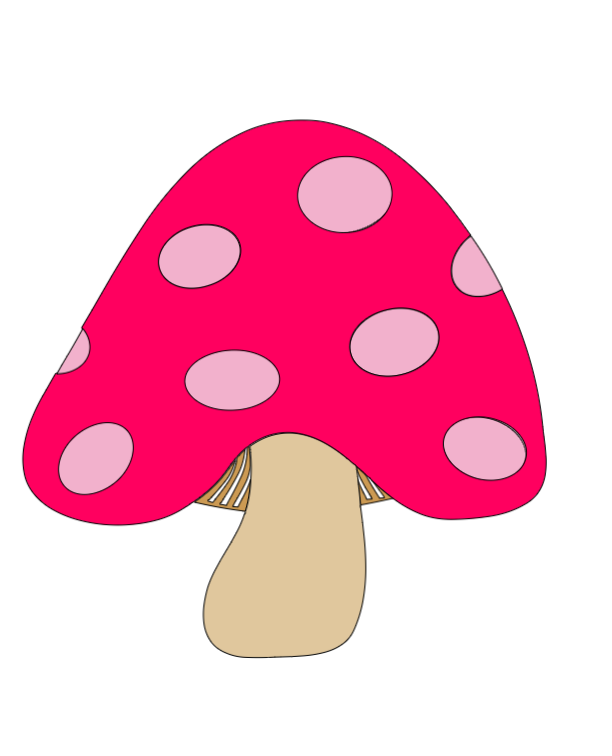 Mushroom Badge Reel