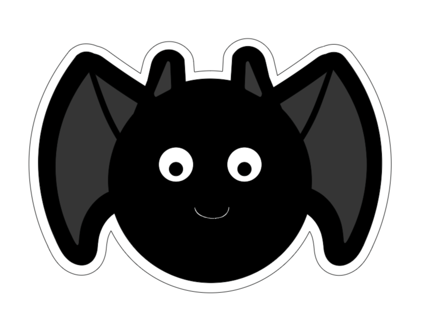 Fluffy Bat Badge Reel
