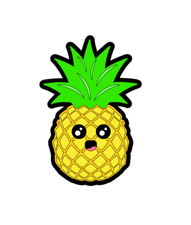 Pineapple Baby Badge Reel