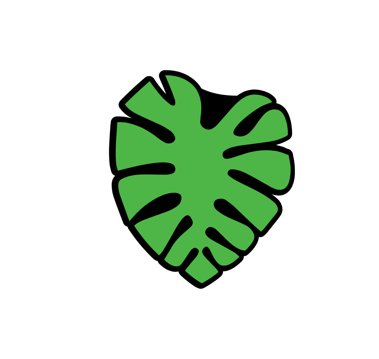 Monstera Leaf Badge Reel