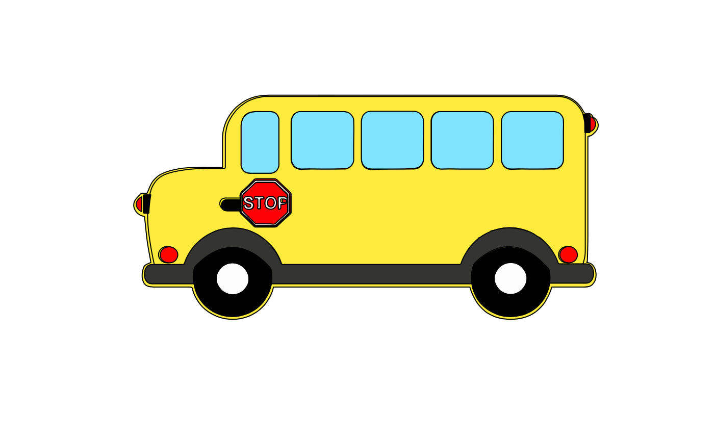 School Bus Badge Reel