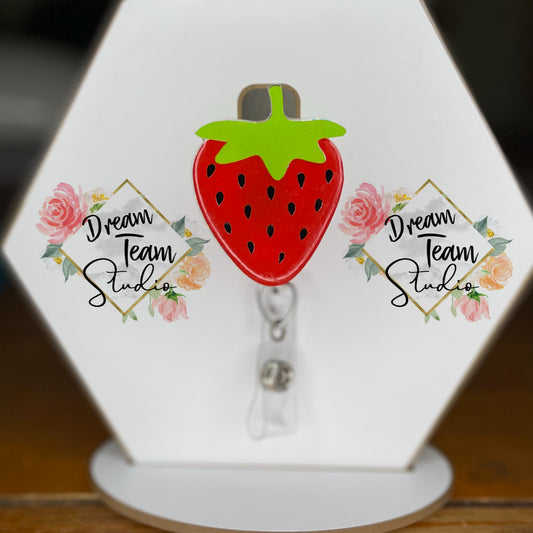 Strawberry Badge Reel