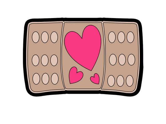Heart Bandage Badge Reel